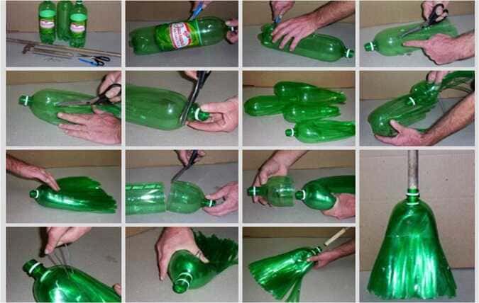 Sapu dari Botol Plastik Bekas